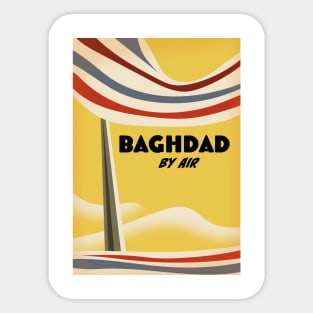 Baghdad vintage travel poster Sticker